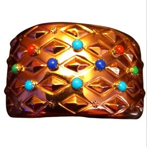 Authentic Navajo w/stones Wallace Jr 925 Copper